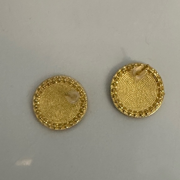 Céline Triomphe button-style earrings - Picture 3 of 3